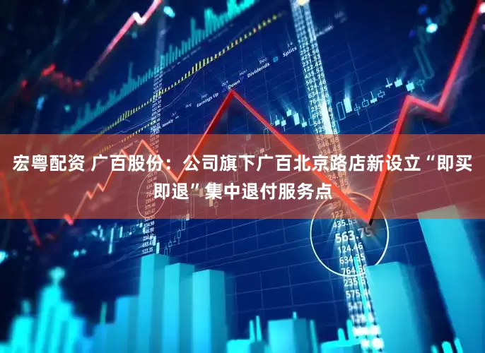 宏粤配资 广百股份：公司旗下广百北京路店新设立“即买即退”集中退付服务点